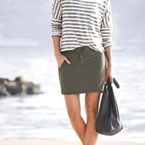 Athleta Olive Green Drawstring Skort